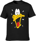 Daffy Duck Sweatshirt Face Cartoon Unisex T-Shirt, Black Mens Tees XL, Black