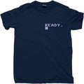 Commodore 64 T Shirt Console Keyboard Ready Computer Programmer Pocket Print Tee Navy S