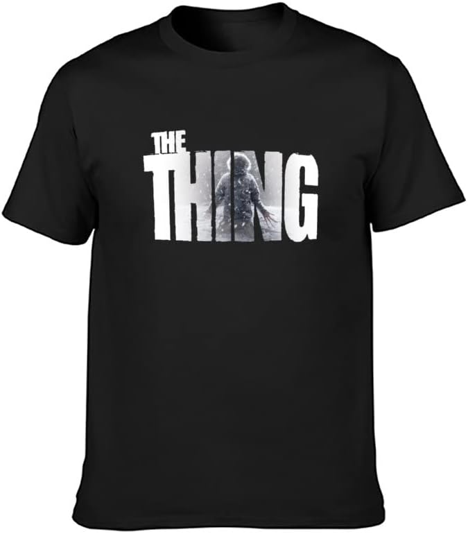 The Thing John Carpenter Retro Horror Movie T-Shirt Unisex Black Mens Tees