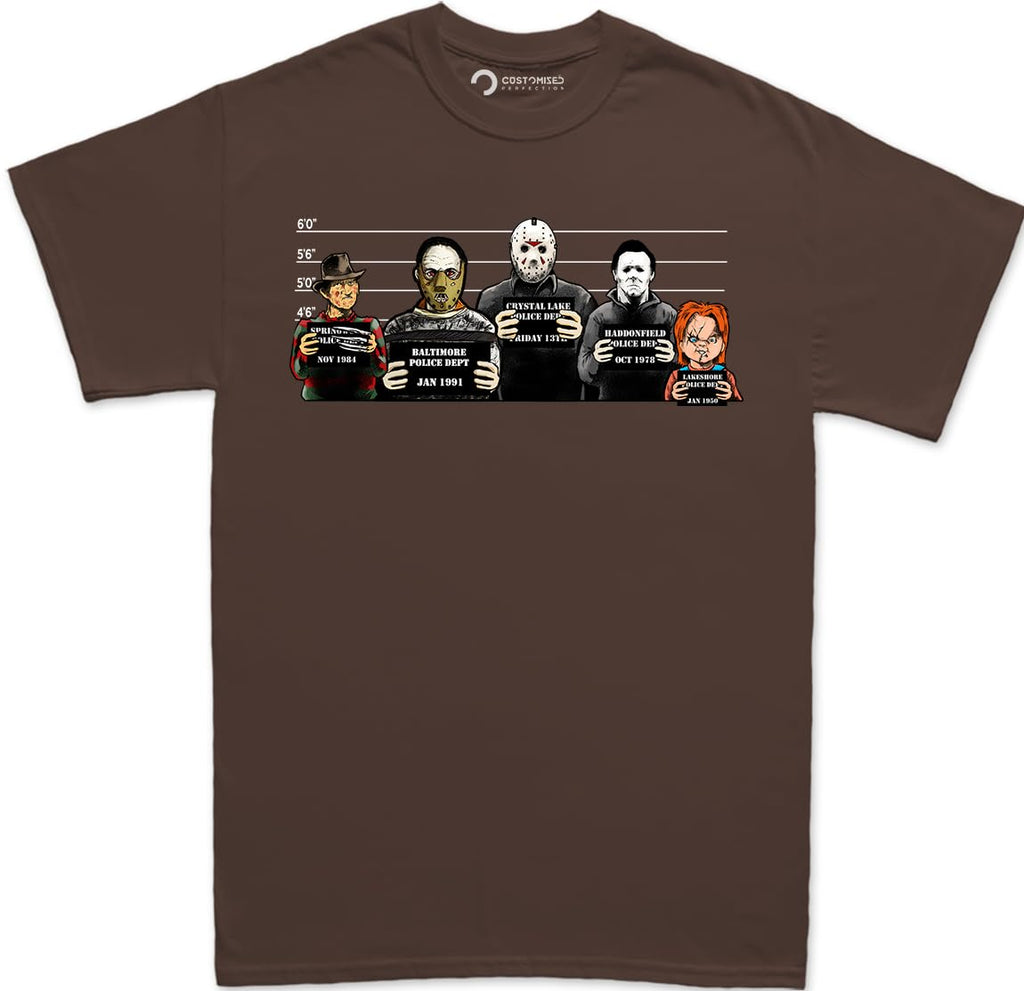 Customised Perfection The Usual Horror Suspects Halloween T-Shirt