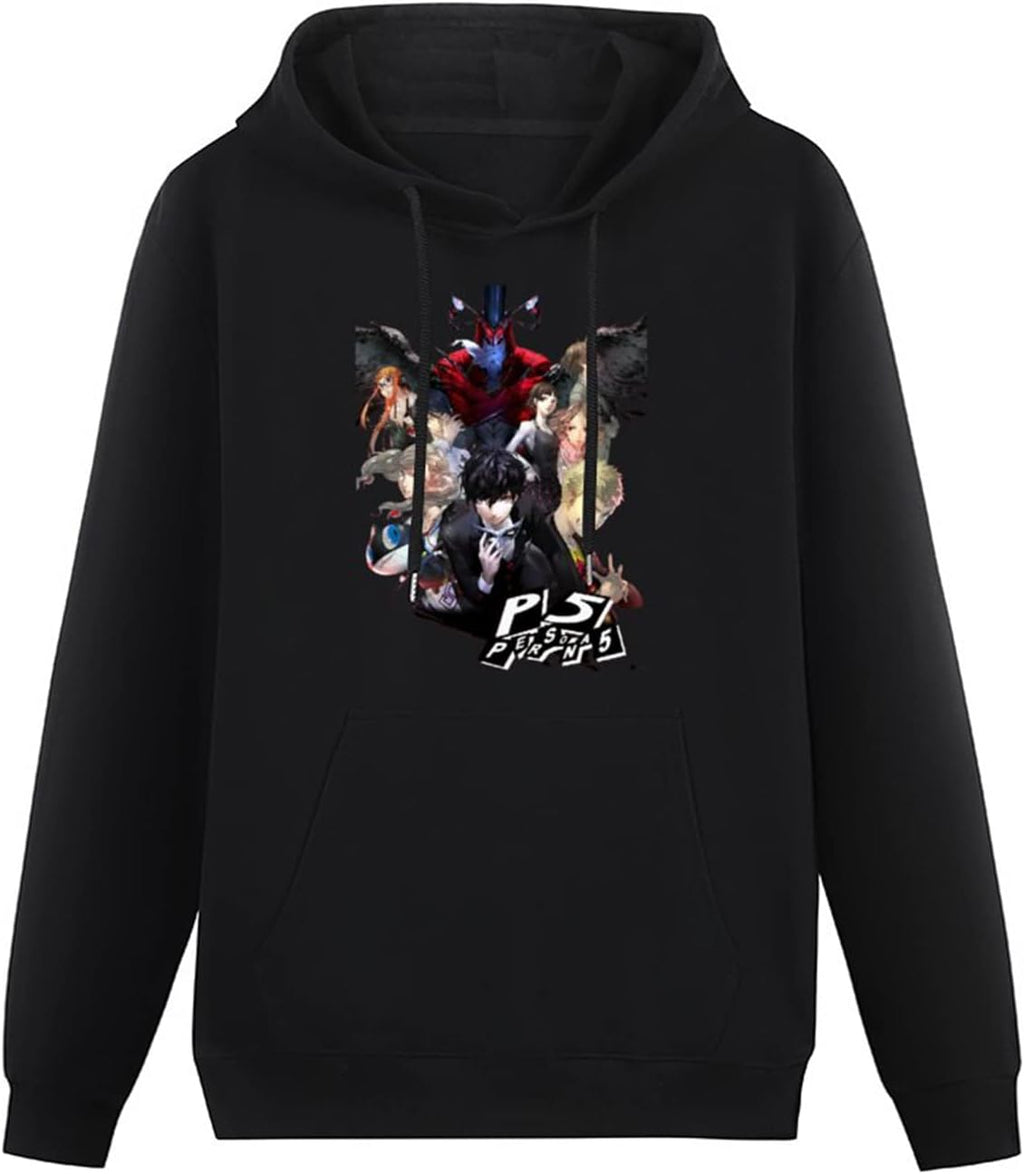 Mgdk Persona Sweat à capuche ample à manches longues avec 5 personnages