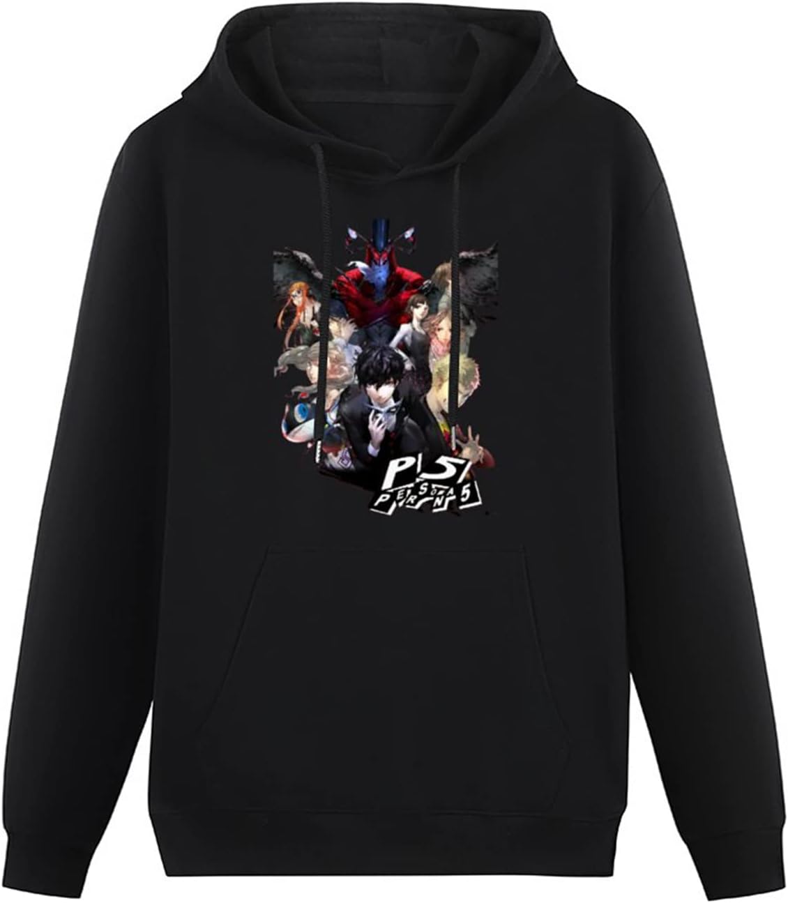 Mgdk Persona Sweat à capuche ample à manches longues avec 5 personnages