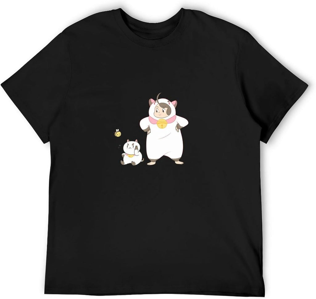 Bee and Puppycat T-Shirt Black Graphic Unisex Tee Shirt XXL
