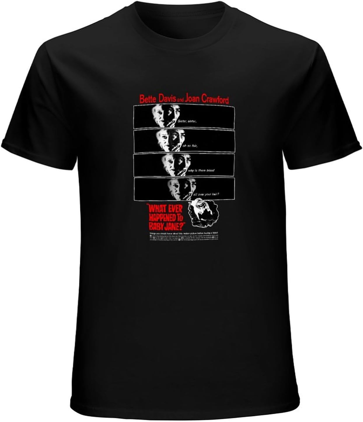 T-shirt pré-rétréci « Whatever Happened to Baby Jane » 100 % coton