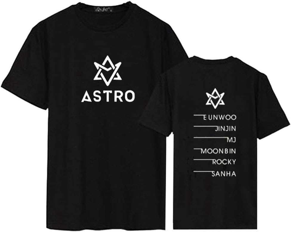 babyHealthy Astro Same Style T-Shirt Sanha Jinjin Moonbin Eunwoo MJ Rocky Tee Shirt