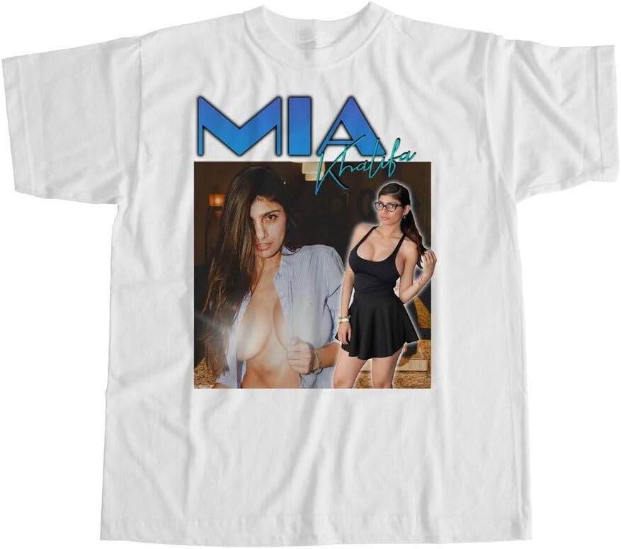 Mia Khalifa Graphic Tee for MenWhite