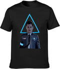 Detroit Become Human T-Shirt Mens Balck Tees Unisex Shirt, Black, 3XL