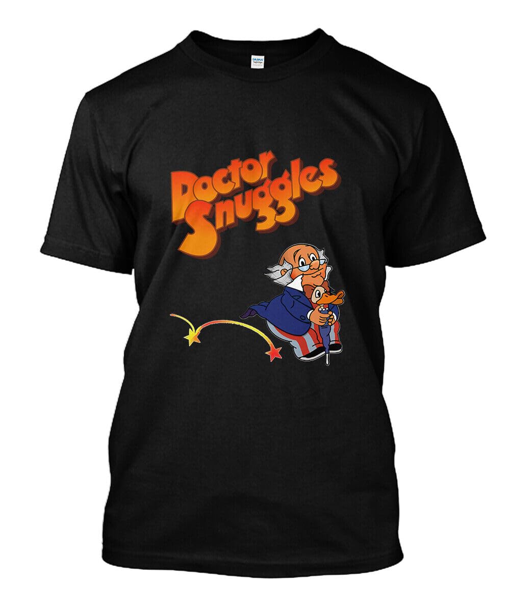 NWT 661479-Dr. Snuggles Retro Vintage Fun T Shirt Size S-4XL, BlackOne Size