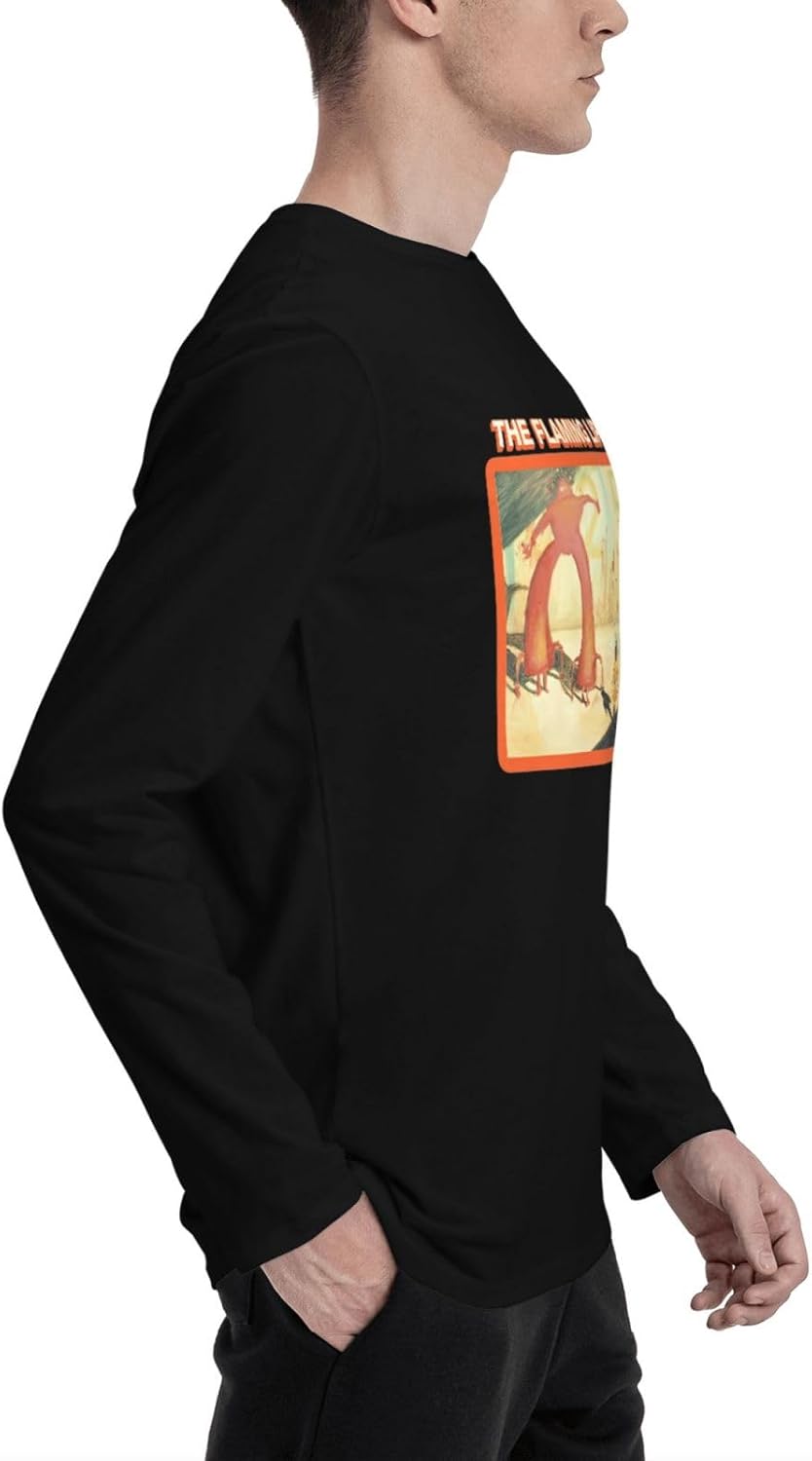 Men's T Shirts Basic Long Sleeve Sports Cycling Crewneck Black Sweatshirt