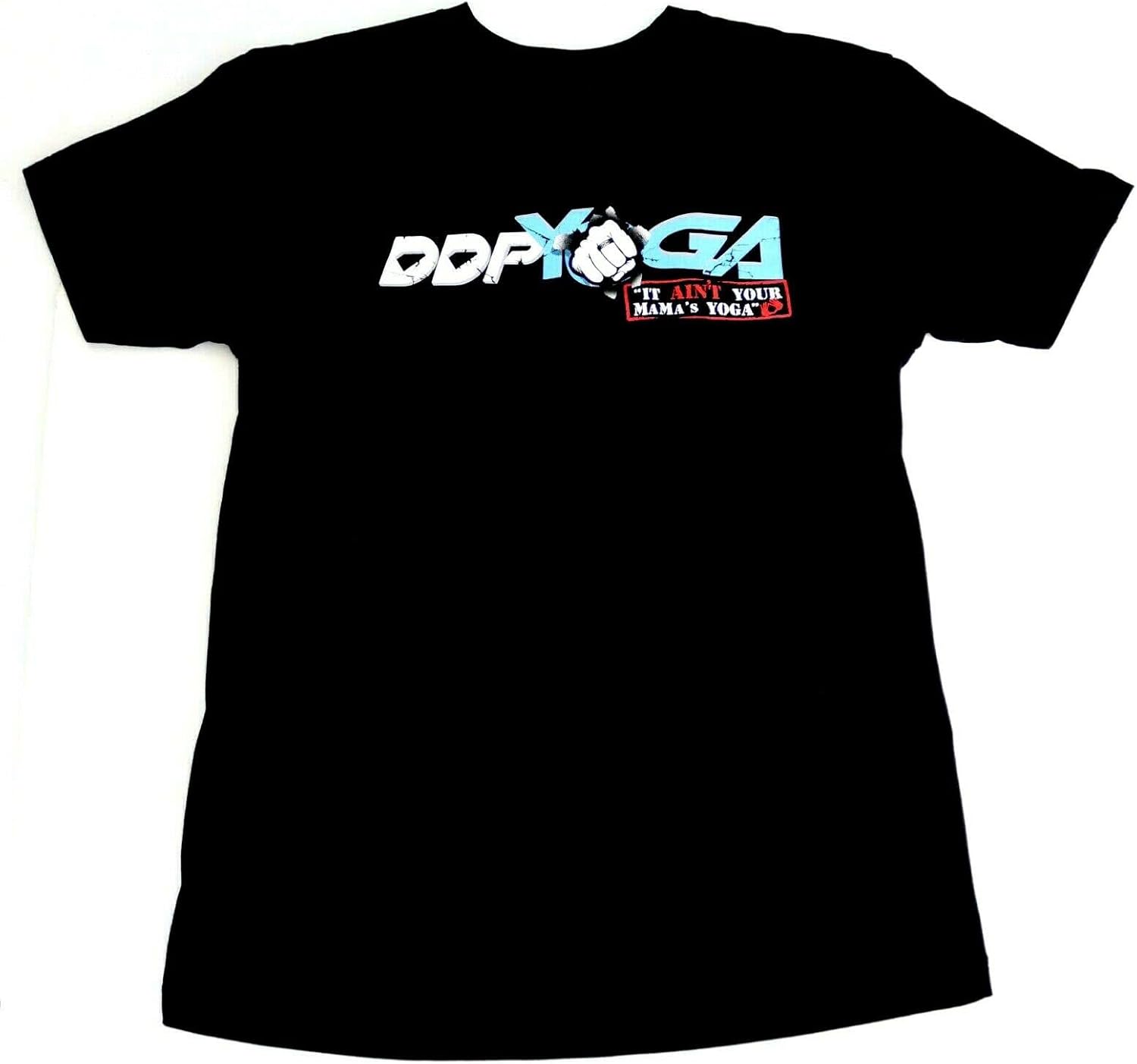 Men's DDPY Yoga Black T-Shirt T-Shirt Small Diamond Dallas Page IT Ain't Your Mama's Yoga T-Shirt Balck S