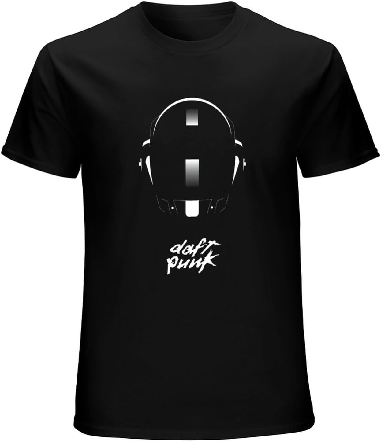 Daft Helmet Punk T-Shirt Mens Balck Tees Unisex Shirt XL, Black, XL