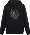 stupeflip Hoody Hippie Clothes Custom Funny for Men Hoody Unisex Ptinted Hoodies Long Sleeve Men's Hooded with Pocket Black, Black, L