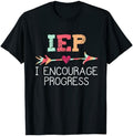 Iep I Encourage Progress T-Shirt Unisex Black Mens Tees M