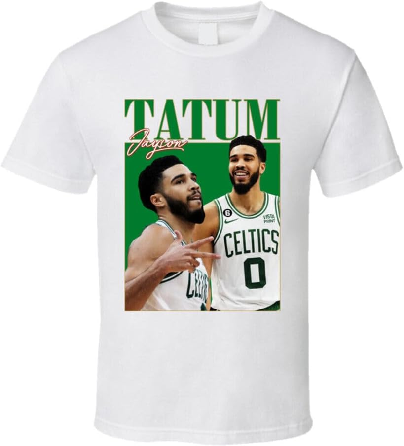 Jayson Tatum 90s Style T Shirt White