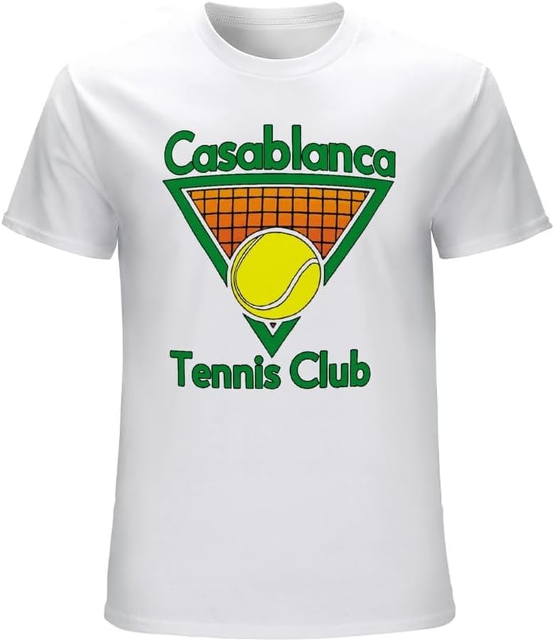 Astick Casablanca Tennis Club Icon Printed T-Shirt White XXL White