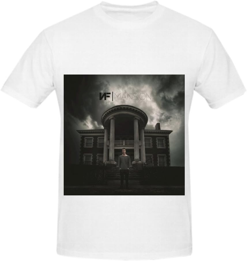 NF Mansion Men's Crew Neck Slim Fit Tee Shirts XX-Large, White., XX-Large