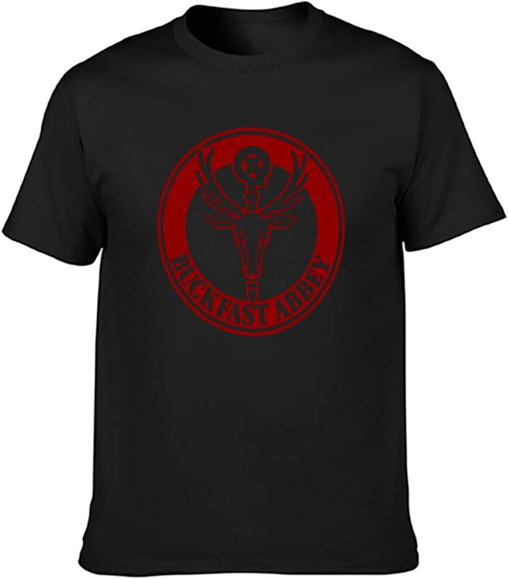 Buckfast Abbey Logo Pure Cotton Simple Minority Take Out Personalise T-Shirt Black