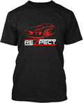 Rezpect 350z Car Racing Men's T-Shirt Black Tee S