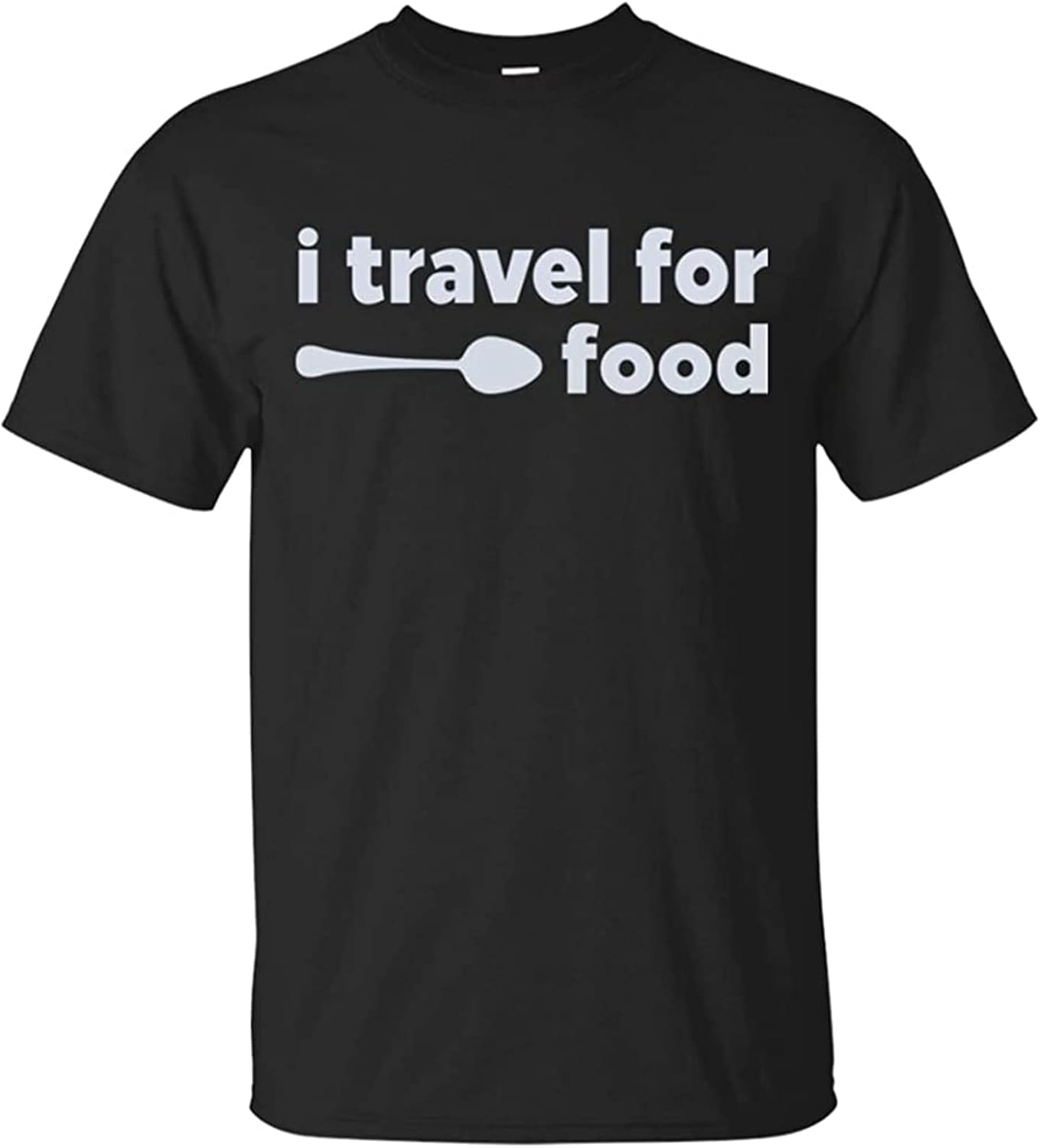 Men's I Travel for Food Mark Wiens T-Shirt All Seasons Suitable Clothes Tee Shirt Black