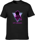 Just Monika Mens T-Shirt Casual Cotton Tees Black Tops