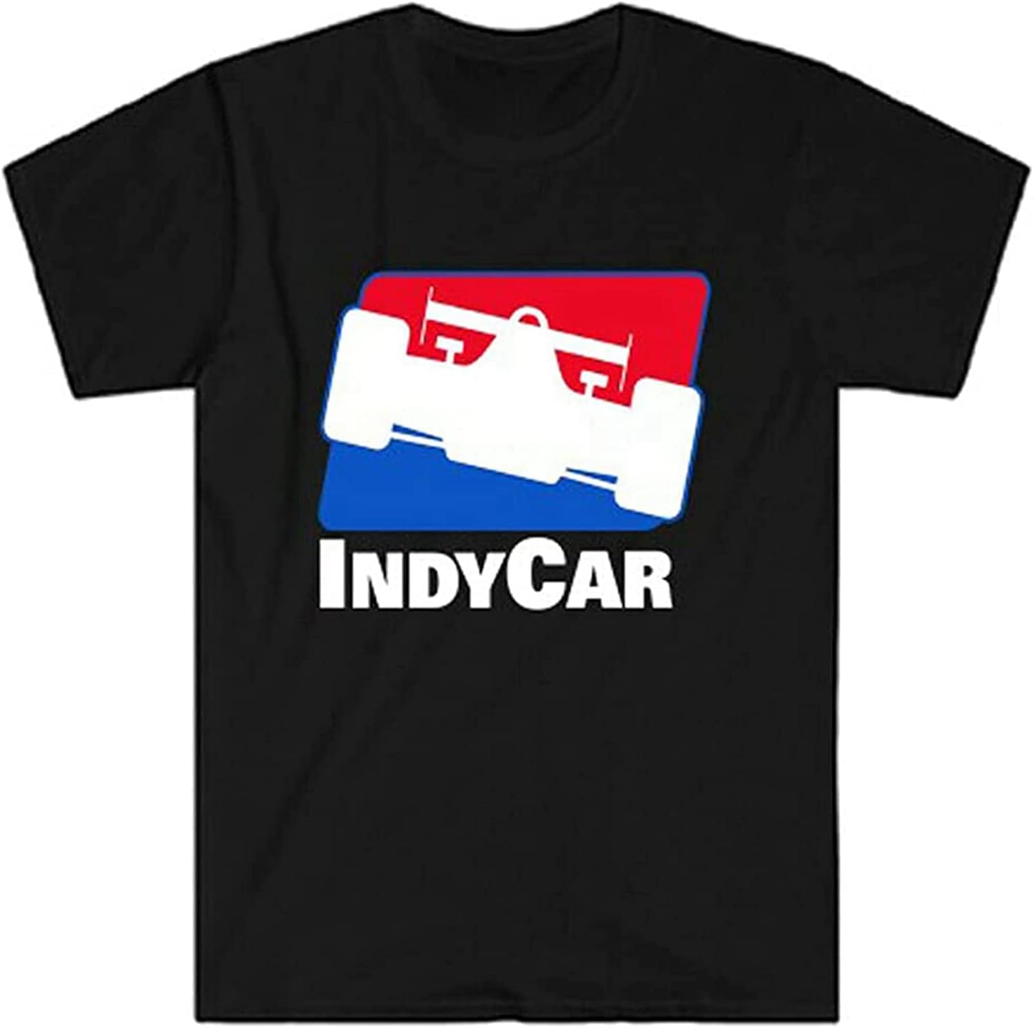 Indy Car Racing Logo Men's Black T-Shirt X-Large