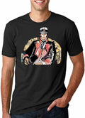 KEGO Men's Funny T-Shirt Captain Corto Maltese Graphic T-Shirt Black