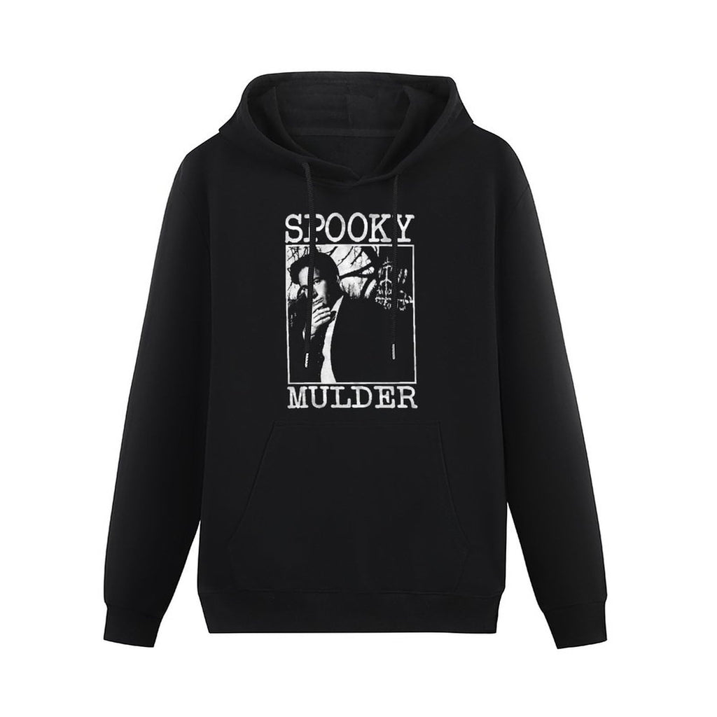 X-Files Men's Long Sleeve Hoody Black Spooky Mulder Crewneck Graphic Hoodie