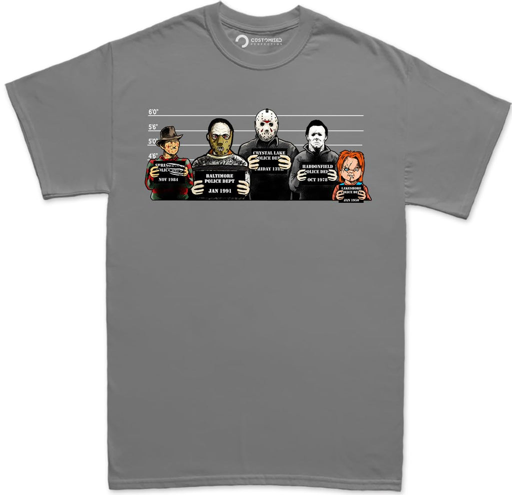 Customised Perfection The Usual Horror Suspects Halloween T-Shirt