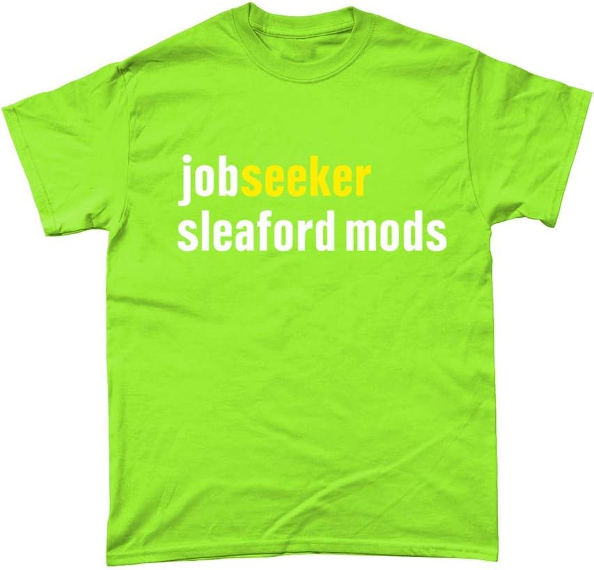 changchun jobseeker - Sleaford Mods - T Shirt - Punk - England - OI!, Green, XL