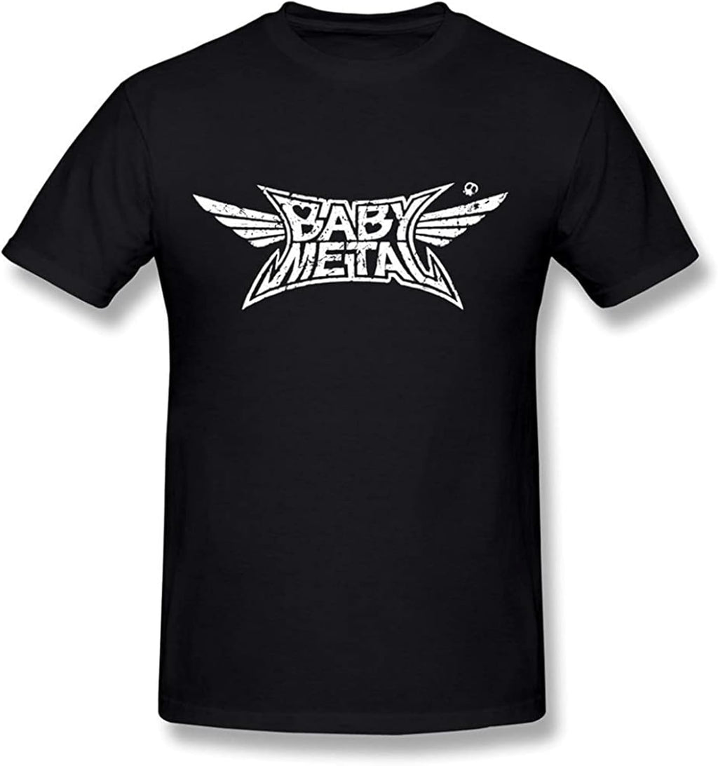 MudSon Men's Babymetal Metal Band Logo T-Shirt Black
