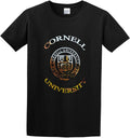Cornell University Unisex Graphic T-Shirt Mens Cotton Casual Black Tee Shirt L
