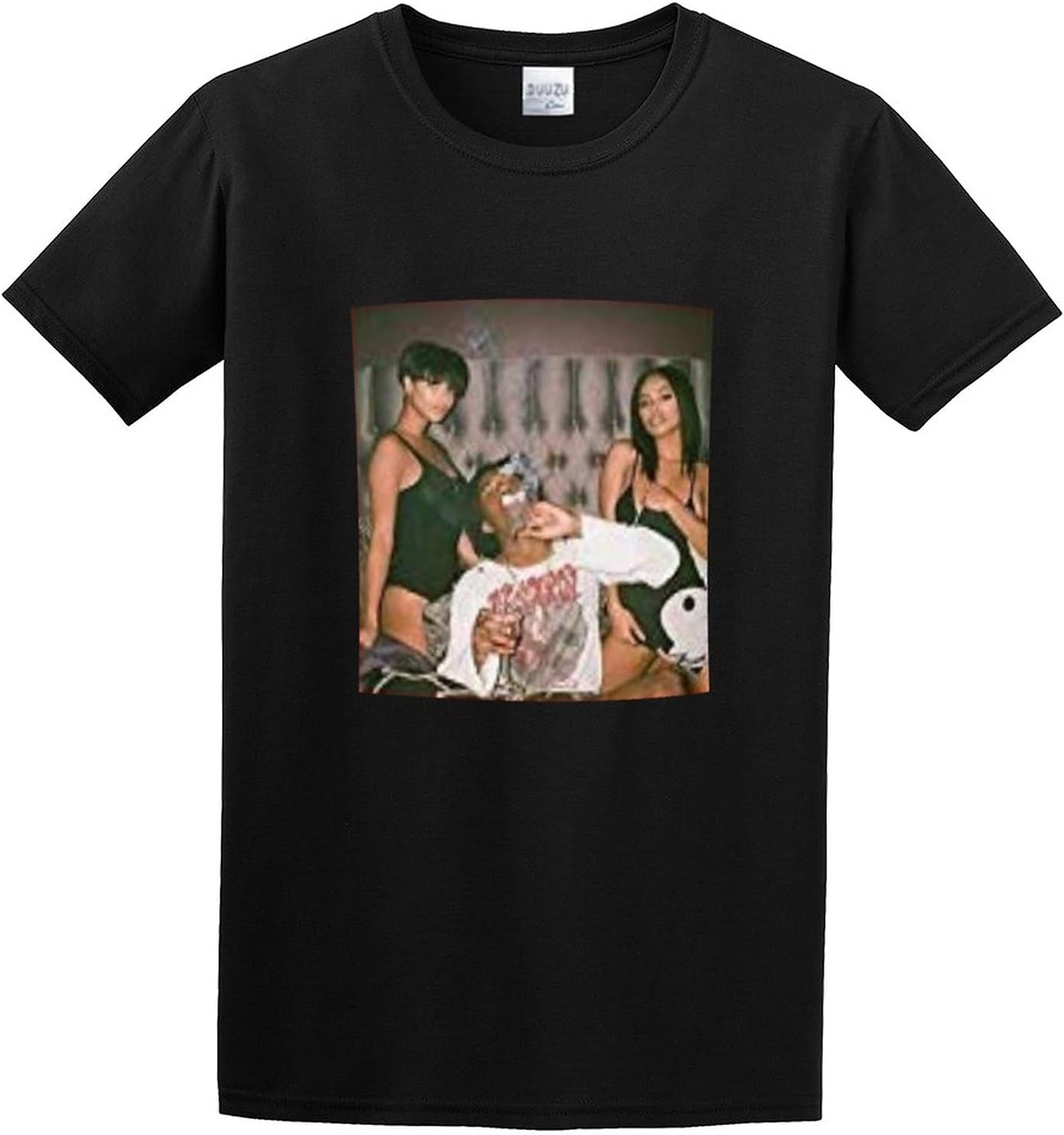 Playboi Carti Vintage Rapper Hip Hop Rock Cool Graphic T-Shirt Black Men's Tee