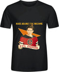 Rage Against Machine Evil Empire Tour Pop Mens Crew Neck Cotton Shirts, Black, XL