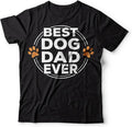 Dog Dad T-Shirt Dogfather Shirt Dog Lover Pet T-Shirt Mens Gift Fathers Day Tee Black T-Shirt Black