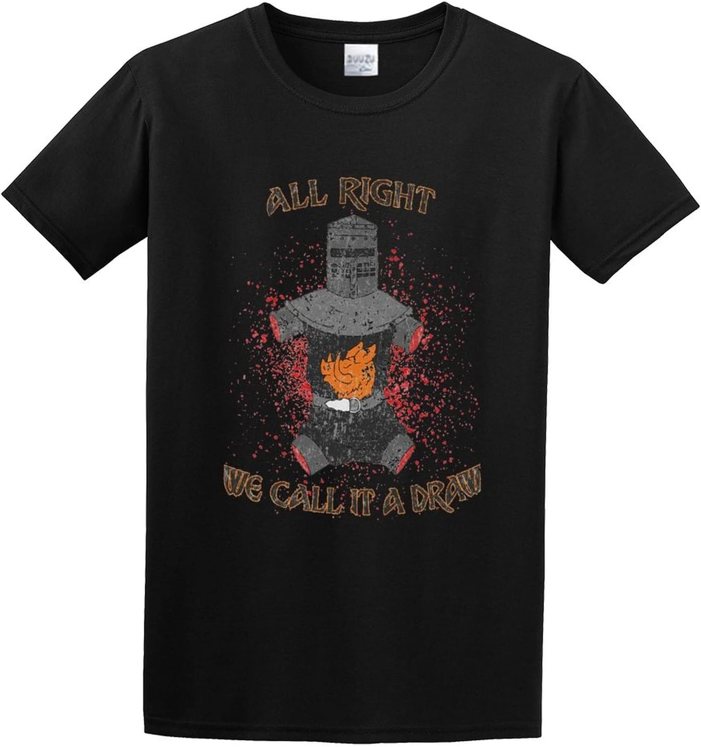 We Call It A Draw Monty Fun Tv Python Black And The Holy Kinght Grail Men's Unisex Black Tee