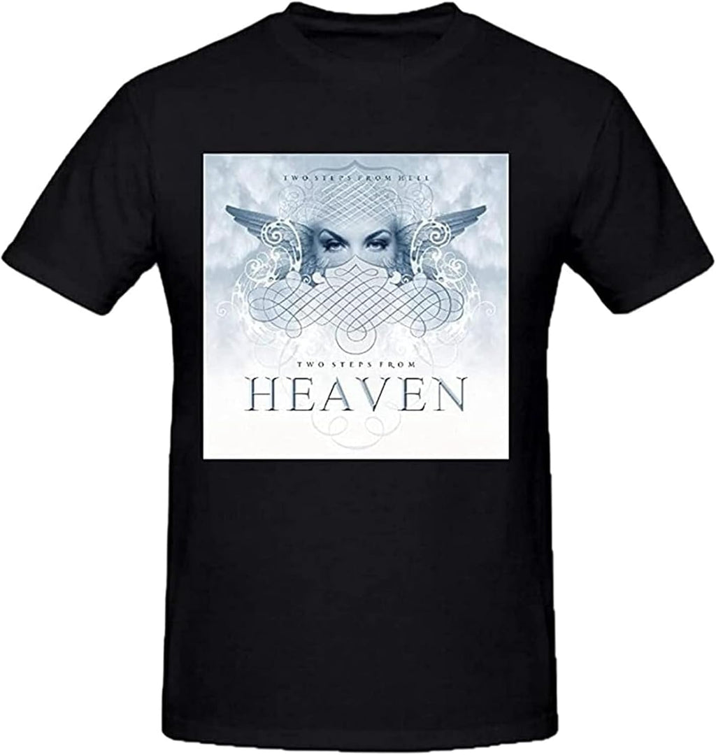 Two Steps from Hell Two Steps Printed Tee Graphic T Shirt Funny Shirt for Mens Black Size XXL