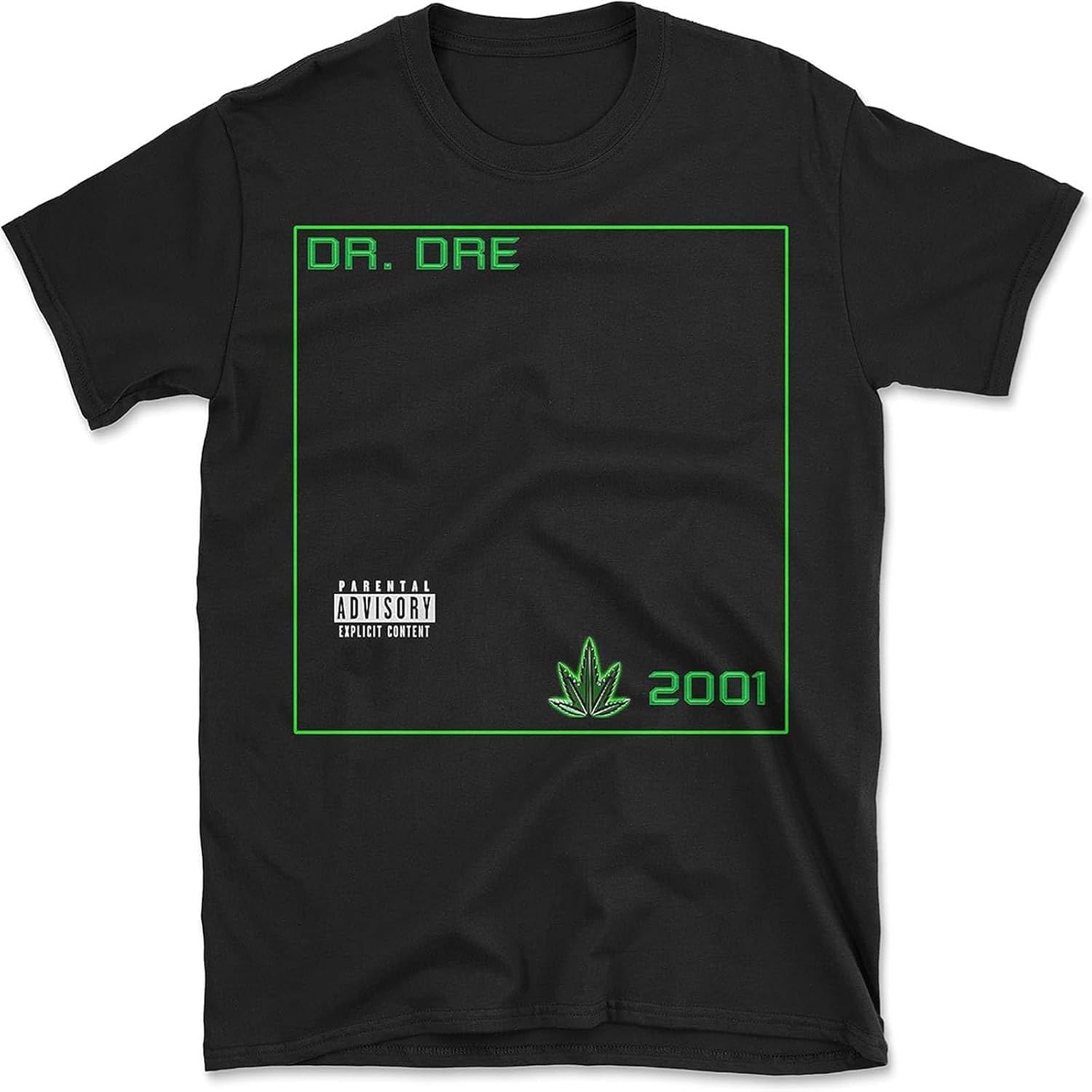 Dr DRE 2001 Album Cover Hip Hop Rap T-Shirt Black