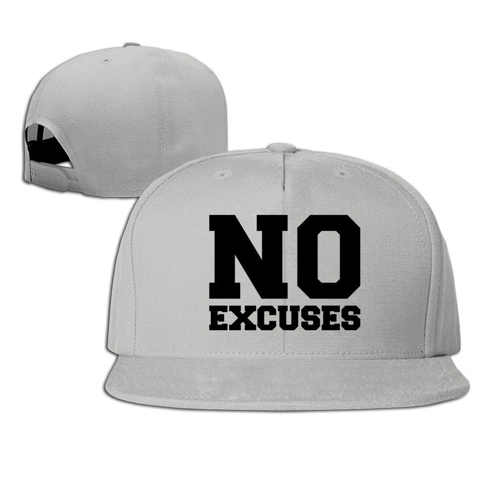 No Excuses Baseball Cap Ash