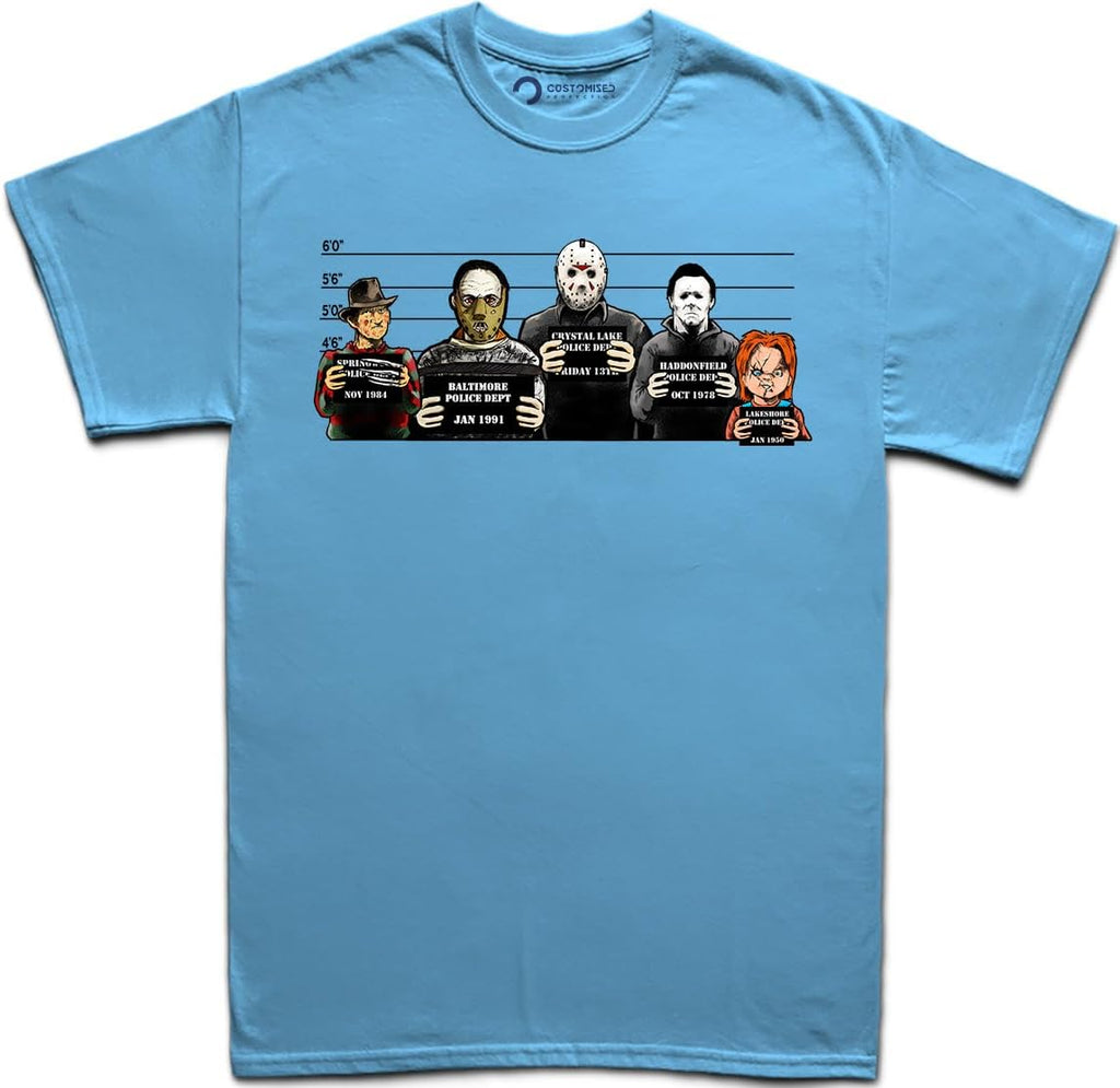 Customised Perfection The Usual Horror Suspects Halloween T-Shirt