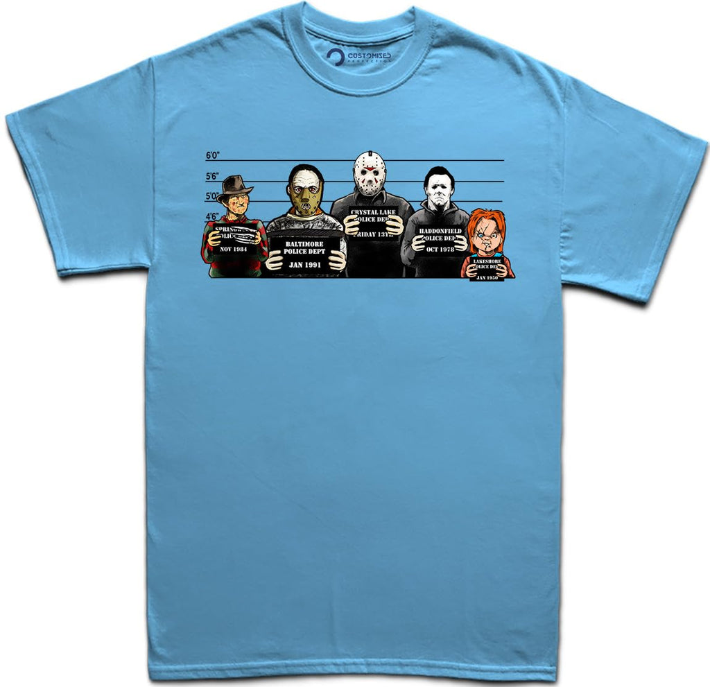 Customised Perfection The Usual Horror Suspects Halloween T-Shirt