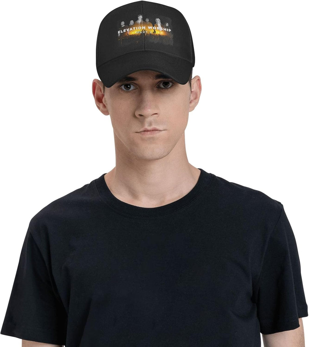 Men's Women Adjustable Baseball Cap sunprotection Outdoors Running Dad Hat Black