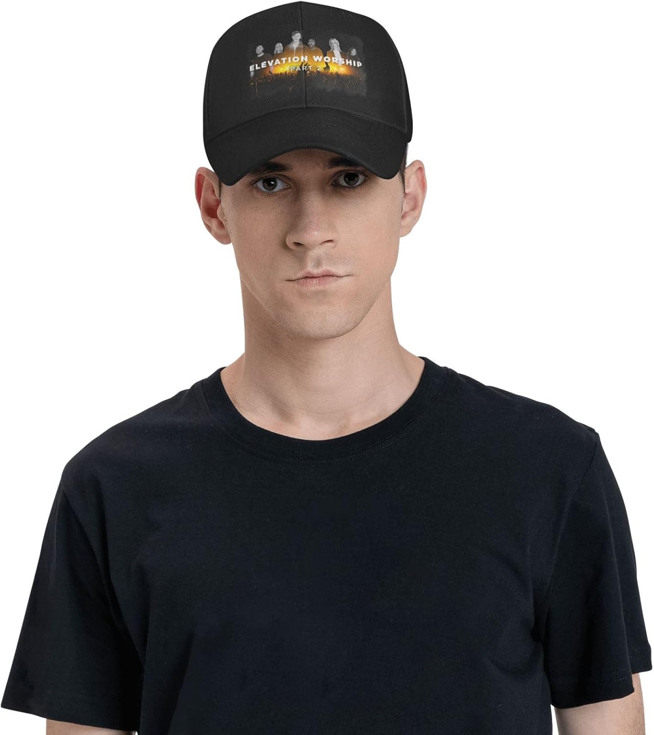 Men's Women Adjustable Baseball Cap sunprotection Outdoors Running Dad Hat Black