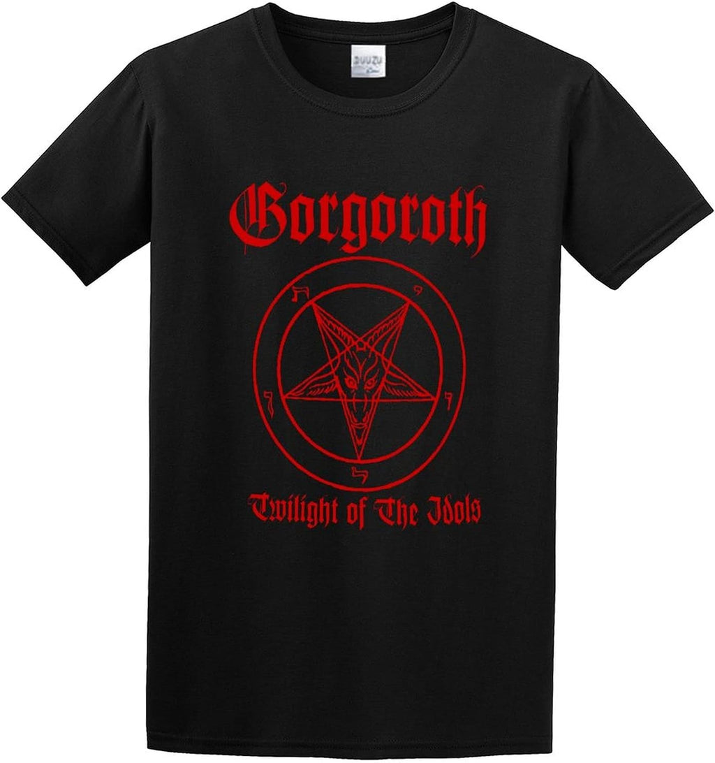 Gorgoroth Twilight of The Idols College Style Concise Alternative Assemble Aldult T-Shirt Black