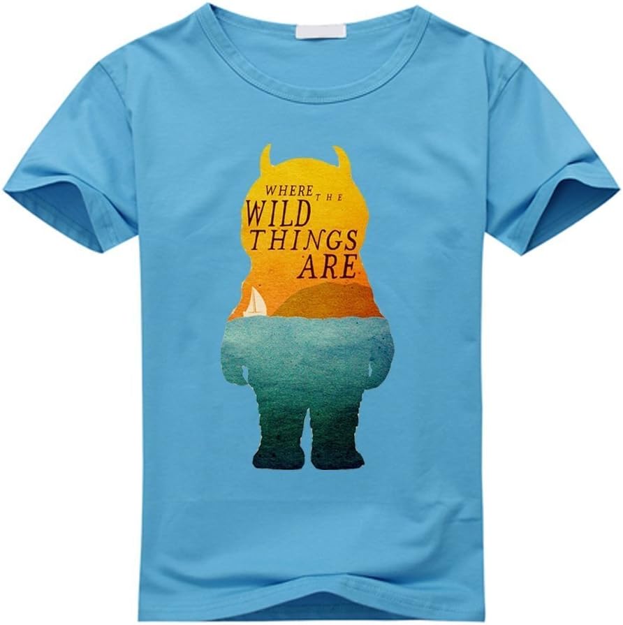 Custom Where The Wild Things Are Men's and Women's T-Shirt X-Large, blue, XL