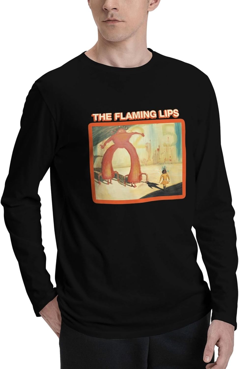Men's T Shirts Basic Long Sleeve Sports Cycling Crewneck Black Sweatshirt