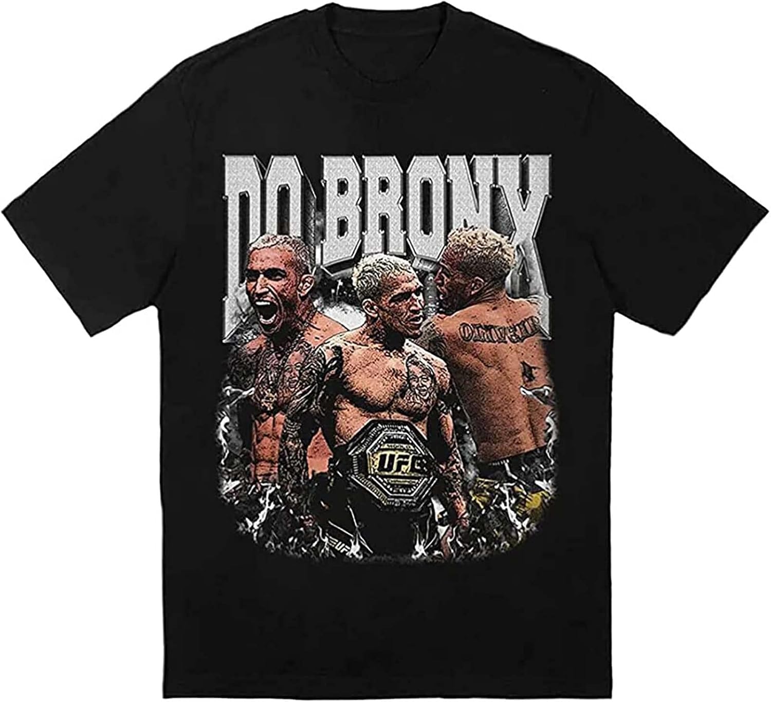 Charles Oliveira Do Bronx Men's T-Shirt Black Black L
