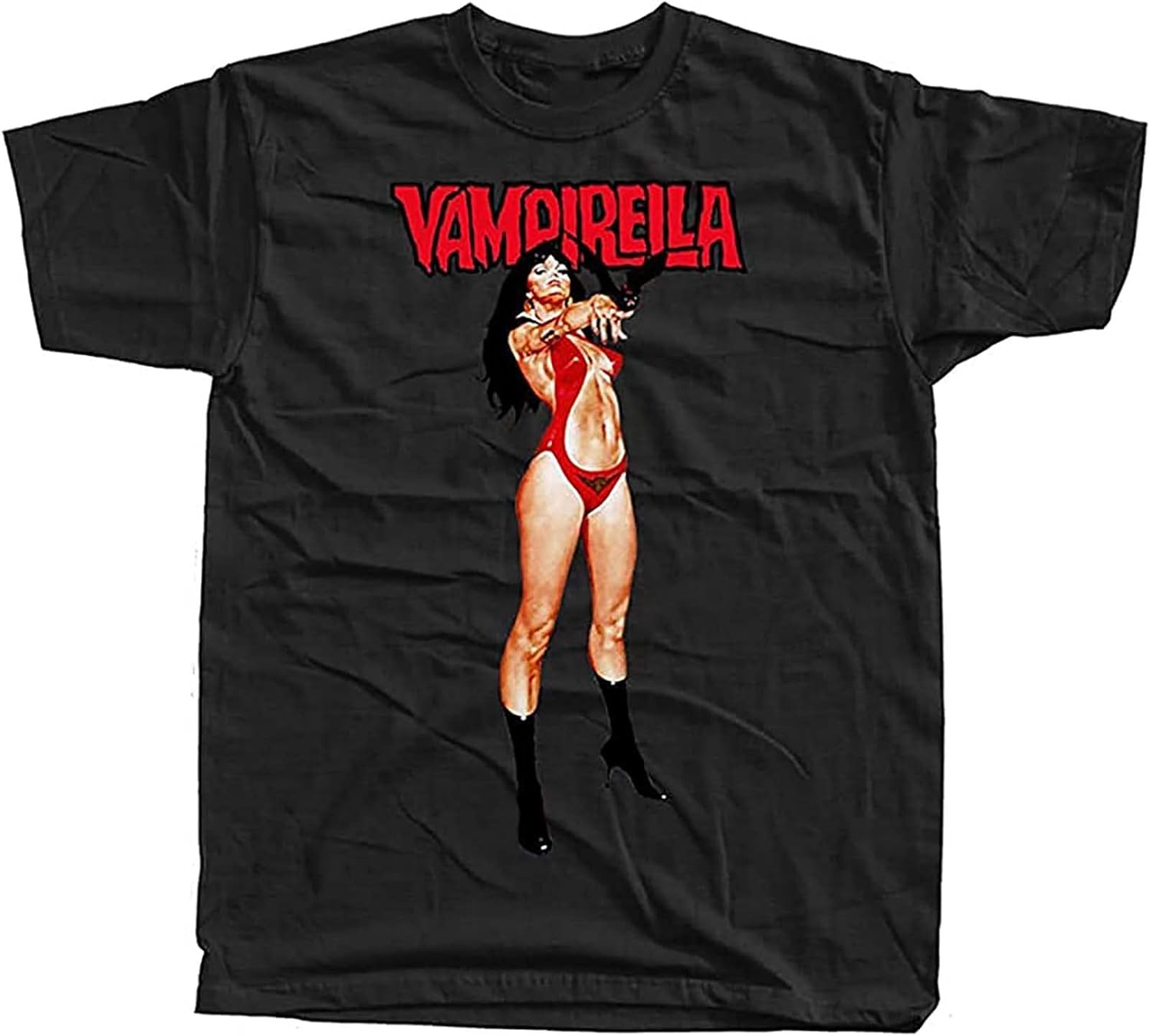 ZHUNZE Vampirella V2 Movie Poster T Shirt Black Black L