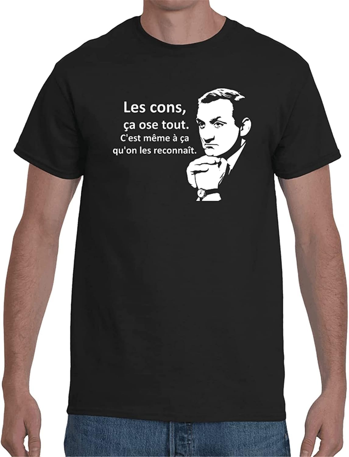 Lino Ventura Quote Men's T-Shirt Black