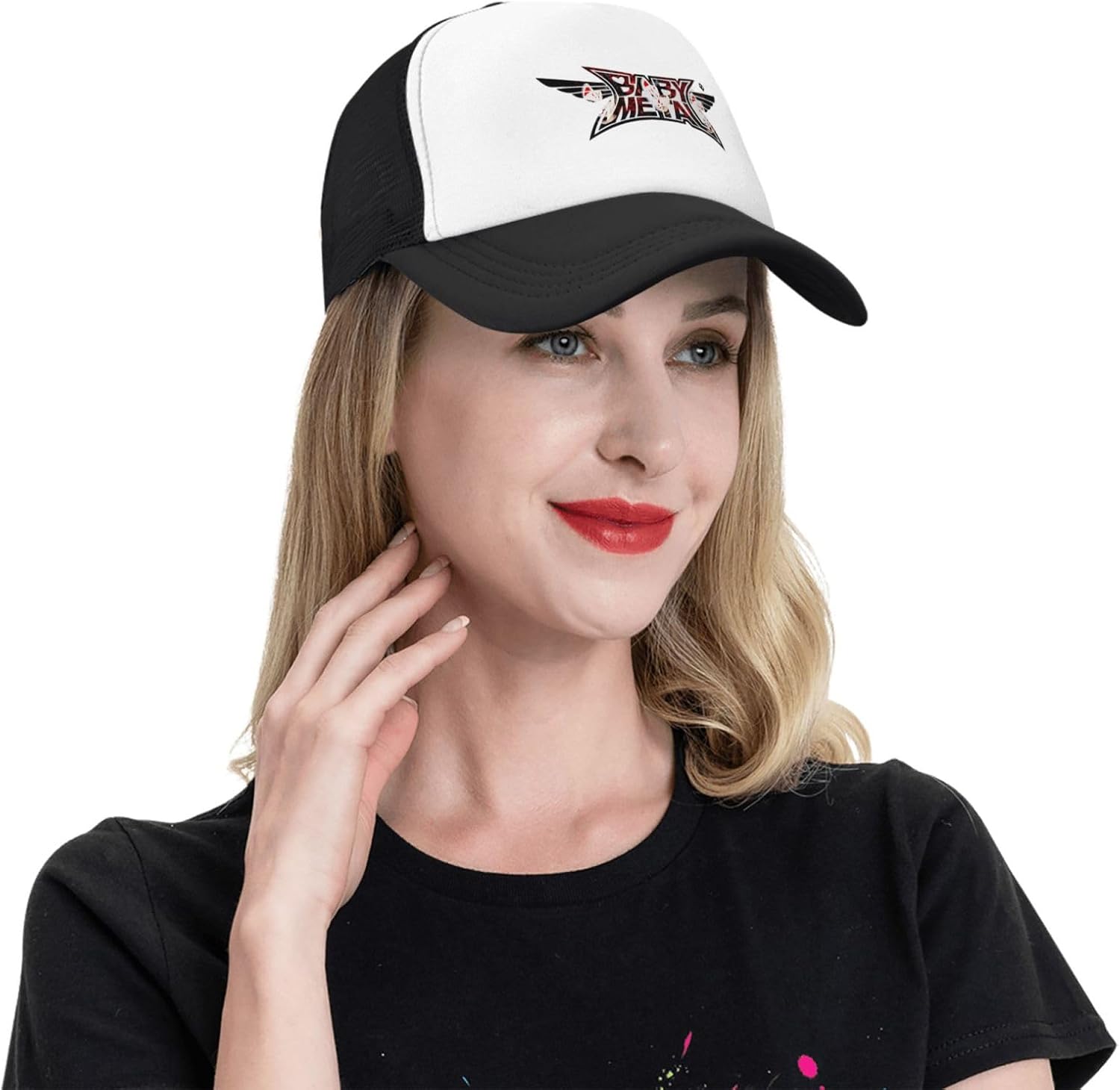 Man Womens Adjustable Baseball hat Fashion Sports Running Dad Hat Black