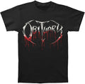 Obituary Men's Fashion Bloody Logo Black Cotton T-Shirt